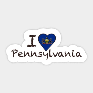 I Love Pennsylvania Sticker